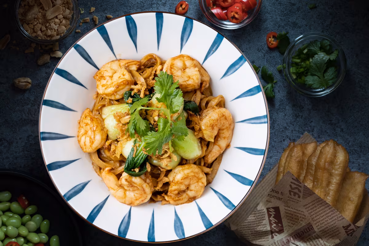 Spring Onion Oil Noodles With Prawn(L,P,K)